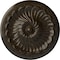 Ekena Millwork Flower Spiral Ceiling Medallion (Fits Canopies up to 2"), 12 1/4"OD x 2 1/4"P, Stone Hearth Crackle CM12FLSHC - alternate 1